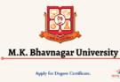 M.K. Bhavnagar University Degree Certificate