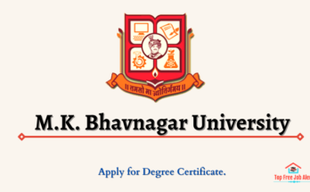 M.K. Bhavnagar University Degree Certificate